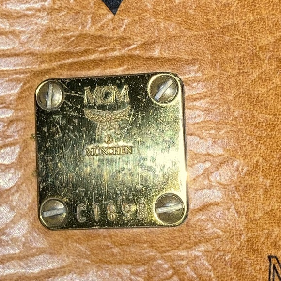 MCM Visetos Leather Vintage Boston Satchel 👜 - Picture 10 of 10